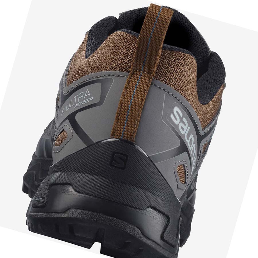 Salomon X ULTRA PIONEER Erkek Yürüyüş Ayakkabısı Gri Kahverengi | TR 3567AHK